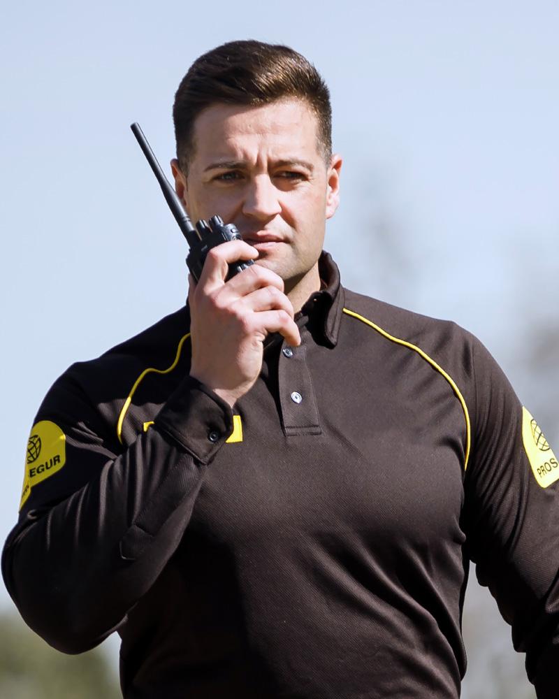 Prosegur Commercial Property Security Guard A Prosegur security guard providing commercial property security guard services