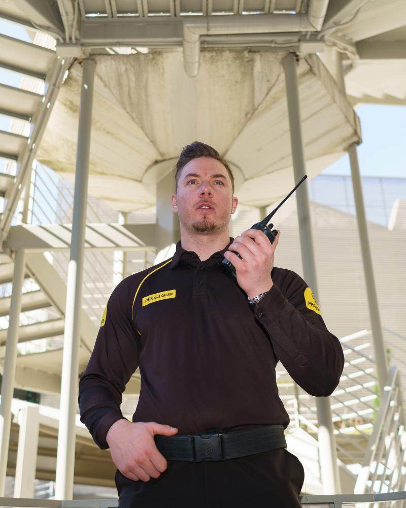 Construction Security Guard A Prosegur security officer providing construction security guard services
